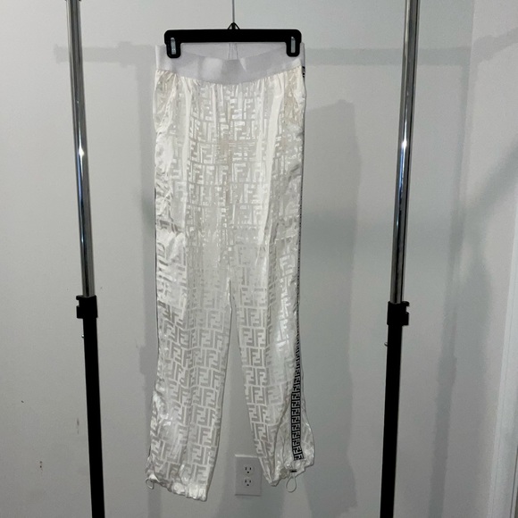 White fendi pants